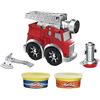 Play-Doh Playset Camion dei Pompieri Wheels, per Bambini dai 3 Anni in su, con 2 barattoli di Composto modellabile atossico