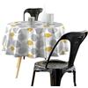 Douceur d'Intérieur Disco Tovaglia Rotonda, Diametro 160 cm, Giallo, PVC Stampato