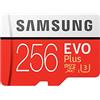 Samsung EVO Plus 2020-256 GB - MicroSDXC, classe 10, UHS-I, 100 MB/s, 90 MB/s