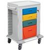 Doctorpoint Carrello Multifunzione Modulare Tornado Configurabile - 4 Cassetti - Serratura