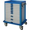 Doctorpoint Carrello Multifunzione Modulare In Acciaio - 9 Cassetti - 75x56xh.105cm