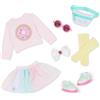 Glitter Girls - Spruzzi di dolcezza - Glitter Girls - Abito per bambole da 36 cm - Vestiti e occhiali da sole colorati per bambole - Giocattolo per bambini dai 3 anni in su