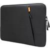 JETech Borsa per PC da 13-14 Pollici MacBook Air/Pro (M5/M4/M3/M2/M1) 2020-2025, 13-13,6 Pollici Laptop Notebook, Impermeabile Sleeve Antiurto Caso con Tasche (Nero)