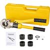TEENO Pinza Crimpare Per Tubi TEENO (100kn), Pinza per Multistrato Per Tubi in Plastica di Alluminio and Acciaio Inossidabile, Pinza a Pressione Idraulica con Matrici TH16-20-26-32 mm
