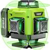 FELLAT Livella Laser, FELLAT 4x360° Livello Laser Verde Autolivellante con 2 Batterie Ricaricabili da 4800 mAh, Telecomando, Base di Sollevamento, Supporto Magnetico Rotante
