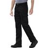 Bikers Gear UK Pantalone Nero Trend Cargo con Protezione Kevlar e Impermeabile -Taglia EU 40 Lungo