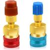 CANIPHA Adattatori R1234yf a R134a, Kit attacchi rapidi Kit Ricarica refrigerante R1234yf, Lato Alto/Basso Adattatori R134a a R1234yf per R1234yf/R134a Car AC Sistema refrigerante Evacuazione Ricarica