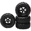 Unxuey 1:10 Buggy - Pneumatici in gomma a 5 raggi, 12 mm, esagonali, parti RC per HSP 1/10 Off-Road, confezione da 4