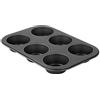 Zenker 6 stampi per Muffin, Nero, 28