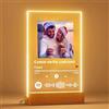 NOVASGAFF Targhetta Spotify Personalizzata Lampada Targa Spotify Glass Personalizzato Foto Regalo San Valentino Anniversario per Lui e Lei | Idea Regalo Donna Amica Fidanzata Fidanzato Compleanno Natale