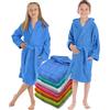 LEBENGOOD Accappatoio Bambino e Bambina, Ragazzo e Ragazza, Neonato, Bimbo e Bimba, Unisex - 100% Cotone OEKO-TEX® Accapatoi Bambini Spugna, Morbido, Ragazzi Piscina 10,12 Anni(14, Azulon)