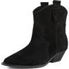 L37 HANDMADE SHOES Stivaletti alla Caviglia, in Pelle Scamosciata, Realizzati a Mano, Stile Unico I New Somebody Else, Stivale Donna, Nero, 39 EU
