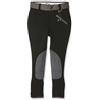 USG United Sportproducts, Pantaloni da Equitazione Bambino Emilia, Nero (Schwarz/Grau), 182 cm