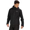 Regatta Tarnel Waterproof And Breathable Hooded Multi Pocket Shell, Giacca Uomo, Nero, L