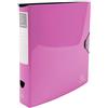 Exacompta - Cod. 53674E - 1 Raccoglitore a Leva Anelli a D Iderama Pp - Dorso 75Mm - Polipropilene Rigido - F.To Esterno 31X32Cm Per A4 Maxi - Rosa