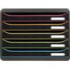 Exacompta - Rif. 308914D - Big-Box Plus Horizon - Scatola di 5 cassetti per documenti A4+ - Dimensioni esterne: profondità 27 x larghezza 35,5 x altezza 27,1 cm - nero/arlecchino/nero