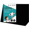 m-office Cartone colorato, formato A4, colori intensi, fogli colorati da 180 g, per lavori artigianali, stampe di documenti e disegni creativi, fogli colorati A4 · m-office (25 fogli, nero)