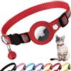 Croc-Cat® Collare gatto, accessori gatto compatibile con Apple airtag, collare airtag gatto con fibbia di sicurezza antiscottatura per gattini e cani di piccola taglia, airtag GPS non incluso!