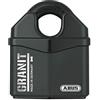 ABUS Lucchetto in granito 37RK/80 SZP Premium per le sollecitazioni più elevate, protezione da stiratura, livello di sicurezza 10, con 2 chiavi e scheda di sicurezza, nero, 79172, 80 mm