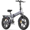 ENGWE Bici Elettrica Pieghevole,20×4.0 Fat Tire 7 Velocità Bicicletta Elettrica da 48V 13Ah Batteria Rimovibile, Autonomia di 50-120 km E-bike da per Ogni Terreno & MTB & Spiaggia & Neve