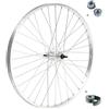 MADICKS RUOTA/CERCHIO POSTERIORE 26 X 1. 3/8 BICI ATTACCO STANDARD ALLUMINIO/ACCIAIO 26X1.38 OLANDA - BICICLETTA CITY BIKE - PASSEGGIO - GRAZIELLA - MTB DADI DI FISSAGGIO E FLAP INCLUSI 1 VELOCITÀ