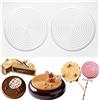 musykrafties Stampo in silicone tondo a spirale Tourbillon a forma di disco per la cottura di formaggio, lecca-lecca, strati, cioccolato, sapone, candele, glassa, stampi per torte a 2 cavità Diametro del disco