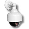O&W Security Speed Dome, telecamera di sorveglianza con obiettivo e LED lampeggiante, impermeabile, per interni ed esterni, supporto regolabile a 360°, montaggio rapido