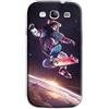 Mixroom - Cover Custodia Case in TPU Silicone Morbida per Samsung Galaxy S3 Neo i9301 i9300 M676 Astronauta su Skateboard