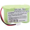vhbw Batteria Ni-MH compatibile con SIEMENS Gigaset 100, 200, A1, A100, A 1 100, T11, T 11 sostituisce C39453-Z5-C193 / V30145-K1310-X147 600mAh 3.6V