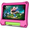 VASOUN Tablet da 7 pollici per bambini da 32 GB Android 11, app preinstallata per bambini, con custodia protettiva, certificazione GMS, tablet Google Tablet, rosa
