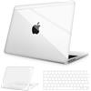 NPUOLS Custodia Protettiva Compatibile con MacBook Air 13,6 Pollici M3 M2 2024 2022 A3113 A2681 con Touch ID, Cristallo Anti-ingiallimento Rigide Protection Cover e Ultra Sottile TPU UE Tastiera Cover