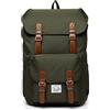 VASCHY Zaino Uomo, Zaino Donna Impermeabile Zaino da Viaggio Zaino Porta PC 15.6 Pollici Zaino Mare Zaino Università Zaino Scuola Vintage Casual Trekking Verde Scuro Regalo di Natale