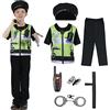Sincere Party Costume dell'agente di polizia dei bambini Costume dell'agente di polizia dei bambini Cop Fancy Dress Up Cosutme per i ragazzi e le ragazze