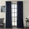 HPD Half Price Drapes BOCH-193810-120 Tende oscuranti per Camera da Letto e Soggiorno (1 Pannello), 120 x 120, Blu Navy, Misto Poliestere, W 50 x L 120 (1 Panels)
