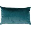 ED Enjoy Home - Cuscino in velluto, sfoderabile, 30 x 50 cm, poliestere, lavabile in lavatrice, chiusura lampo, ideale per portare colore ai tuoi divani, collezione orsacchiotti, colore laguna
