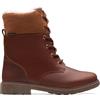 Clarks Astrolfurgtxo, Stivali a metà Polpaccio, Pelle Marrone, 32.5 EU