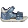 Geox B Sandal Tapuz Girl, Sandali Bimba 0-24, Sky Silver, 24 EU