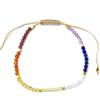 BALIPURA 7 Chakras Stone Bracciali - 2MM PICCOLE PERLINE Healing Stones Bracciali - Gemme naturali, granato e ametista per regali di donne, uomini e ragazze