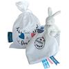 Doudou et Compagnie Lapin avec Mouchoir + sac À Doudou-12 cm-Blanc-Mon Que Tout-Bébé & Moi-UNICEF-DC3715 Doudou Plus Fort Che Tutto e Il Suo Sacco per i Suoi Peluche, Colore Bianco, DC3715