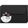 Clairefontaine 5831C - Pacco da 20 Buste autoadesive - Formato 9x14cm - 120g/m² - Colore Nero -Inviti Eventi e Corrispondenza - Gamma Pollen - Carta Premium Liscia