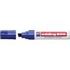 Edding - 800 Marcatore Permanente Punta a Scalpello, Blister 1 pz. Colore Blu, Tratto 4-12 mm