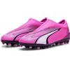 PUMA Ultra Match LL MG Jr, Soccer Shoe Unisex-Bambini, Poison Pink White Black, 28 EU