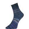 Woolly Hugs Paint Socks di Veronika Hug, 4 fili, 100 g/420 m, 75% lana vergine, 25% poliammide, 2 calze identiche a maglia, (205 blu/grigio)