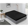 Emma Barclay Lyla - Lenzuolo con angoli, per letto matrimoniale, colore: nero
