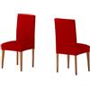 Martina Home Tunez Pack 2 fodere per side con schienale colore Rosso