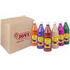 Jovi - Témpera líquida, Estuche 6 botes de 1L, Colores Secundarios, Pintura a base de ingredientes naturales, Fácil de lavar, Sin gluten, Ideal para uso escolar (511/6B)