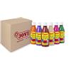 Jovi - Guazzo liquido, Astuccio 6 vasetti da 250 ml, Colori secondari, Vernice a base di ingredienti naturali, Facile da lavare, Senza glutine, Ideale per la scuola