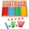 TFSYLISA Giocattolo Matematico Montessori,Colorato Bastoncini Conteggio in Legno