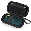 YINKE Custodia per SanDisk Extreme/Pro, Crucial BX500/X8, WD My Passport Portable SSD, Houssee Custodia rigida EVA per il trasporto (Black)
