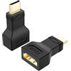 J&D 2-Pack Mini HDMI a HDMI Adattatore, Placcato Oro HDMI Femmina a Mini HDMI Maschio Adattatore Compatibile con Camera Digitale Videocamera Tavoletta Laptop